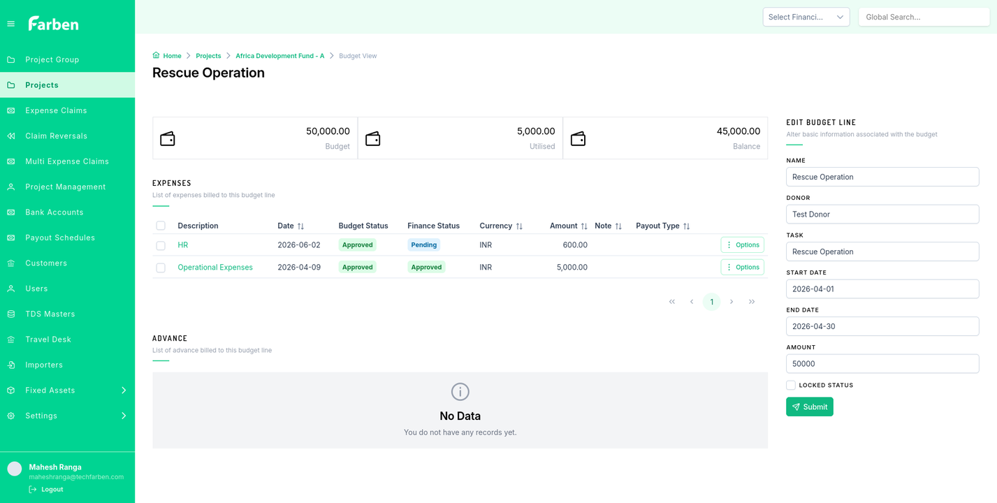 FarbenBridge End-to-End Workflow — Field to Finance
